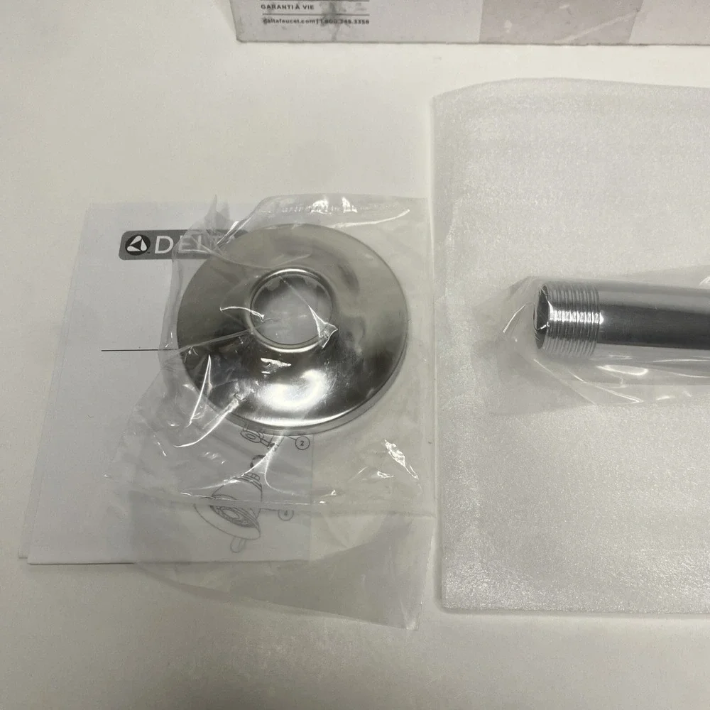 Delta‎ Faucet U4993 Shower Arm & Flange, Chrome New Open Box Ships Free TODAY